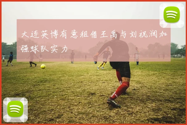 大连英博有意租借王禹与刘祝润加强球队实力